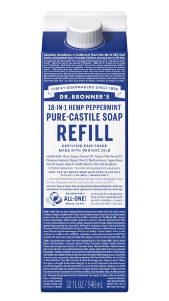 Liquid vs. Bar in Dr. Bronner's Pure Castile Soap