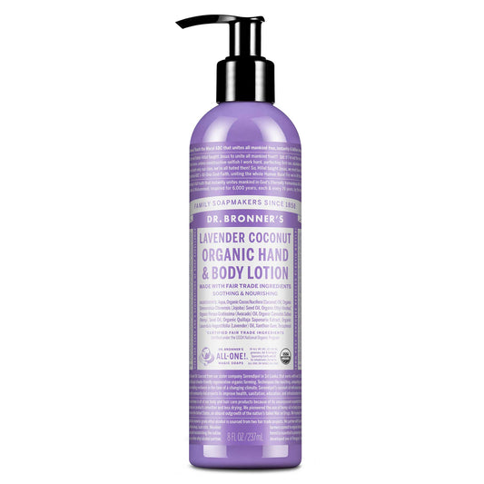 ORGANIC HAND & BODY LOTION Lavender Coconut [8 oz]