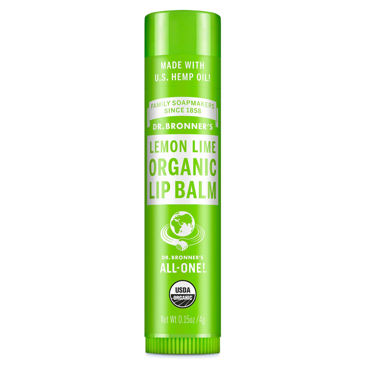 ORGANIC LIP BALM Lemon Lime 
[.15 oz]