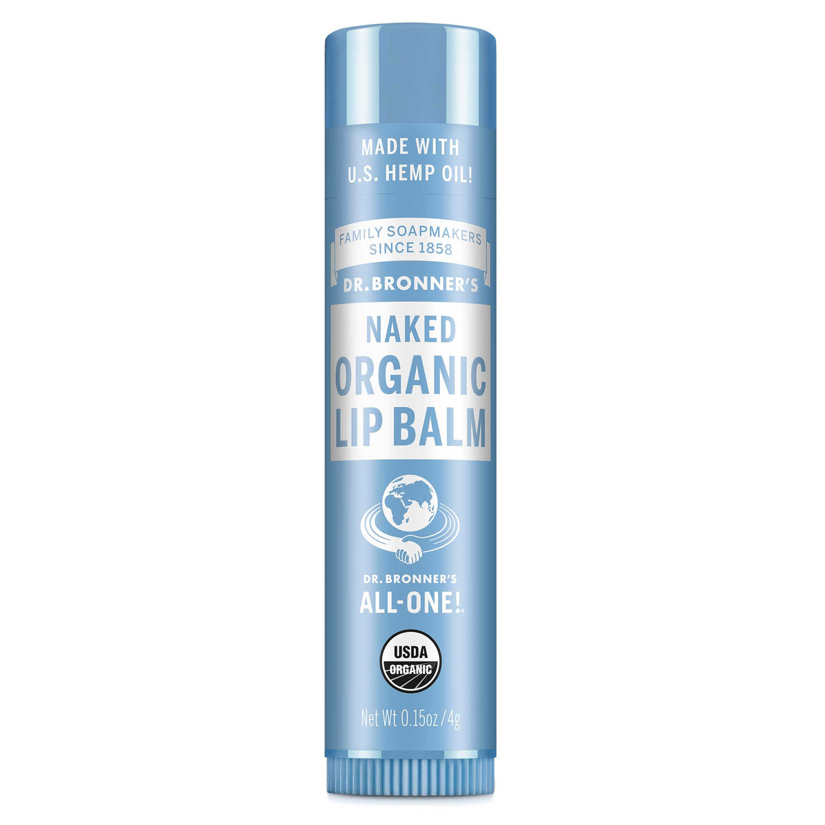 ORGANIC LIP BALM Naked Unscented [.15 oz]