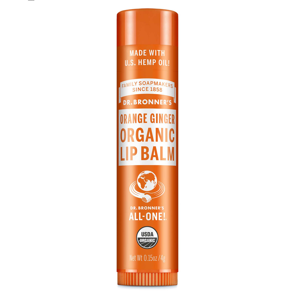 ORGANIC LIP BALM Orange Ginger [.15 oz]