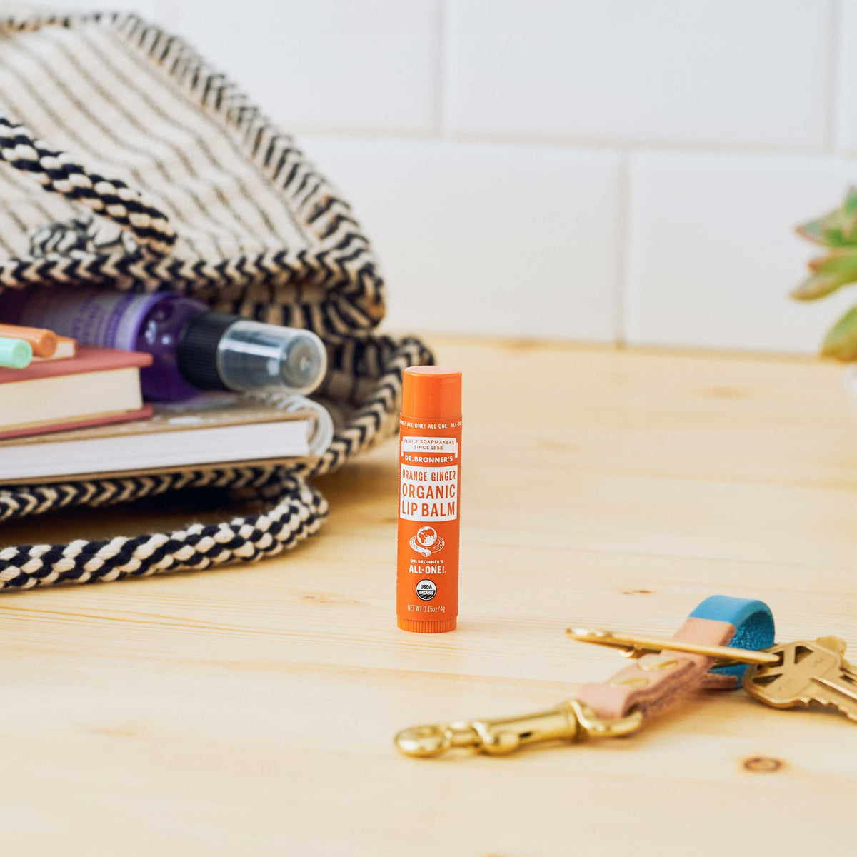 ORGANIC LIP BALM Orange Ginger [.15 oz]