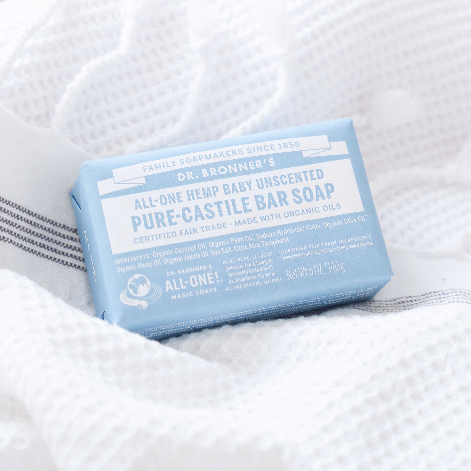 PURE-CASTILE BAR SOAP Unscented [5 oz]