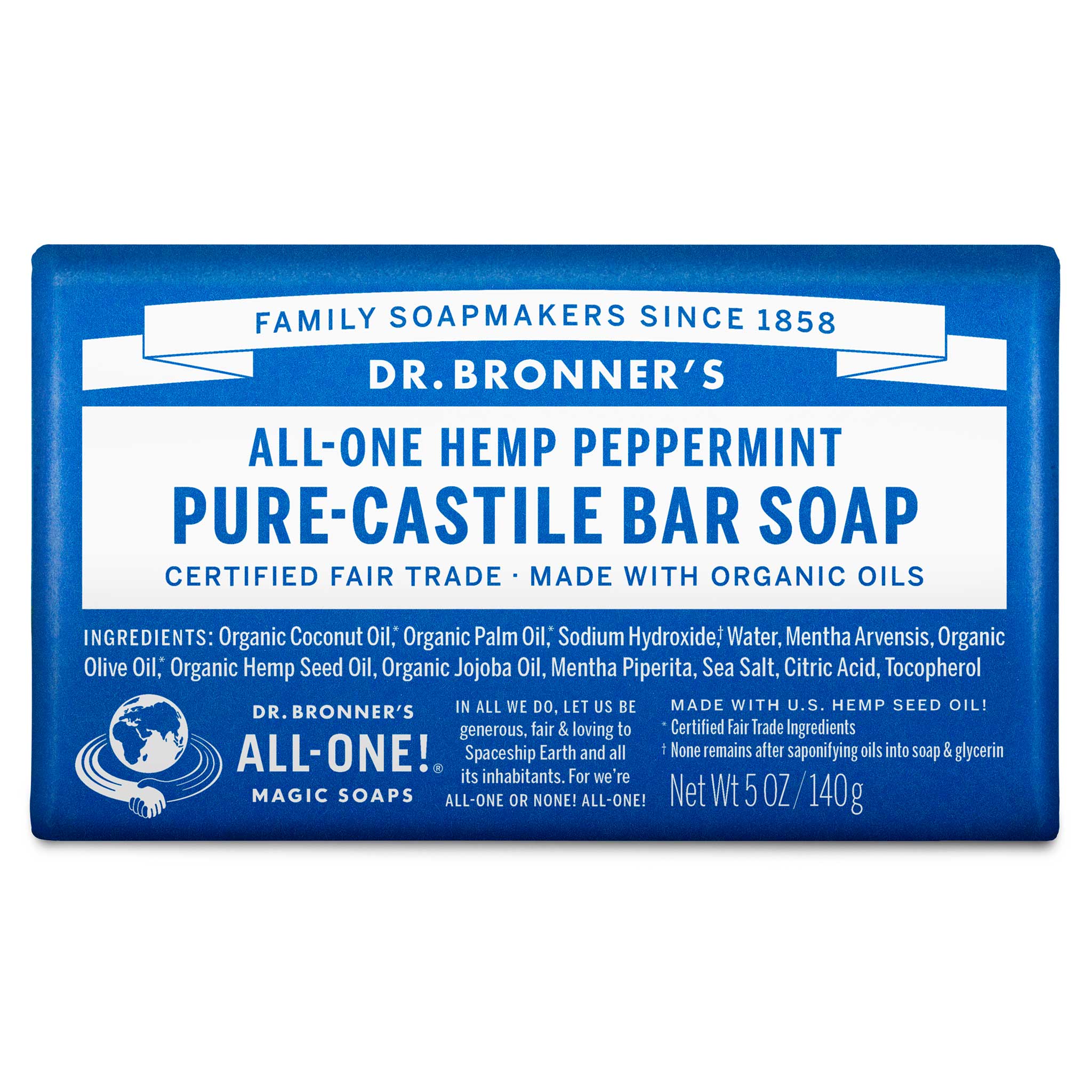 Peppermint - Pure-Castile Bar Soap