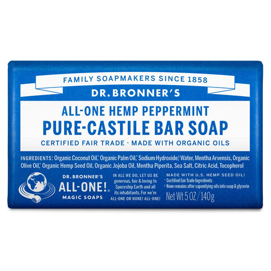 PURE-CASTILE BAR SOAP Peppermint [5 oz]