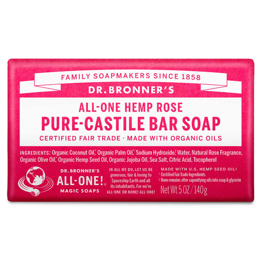 PURE-CASTILE BAR SOAP Rose [5 oz]