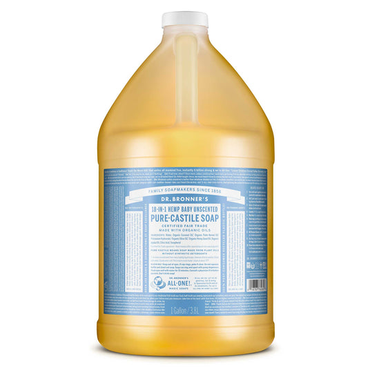 PURE-CASTILE LIQUID SOAP Unscented [1 gallon]