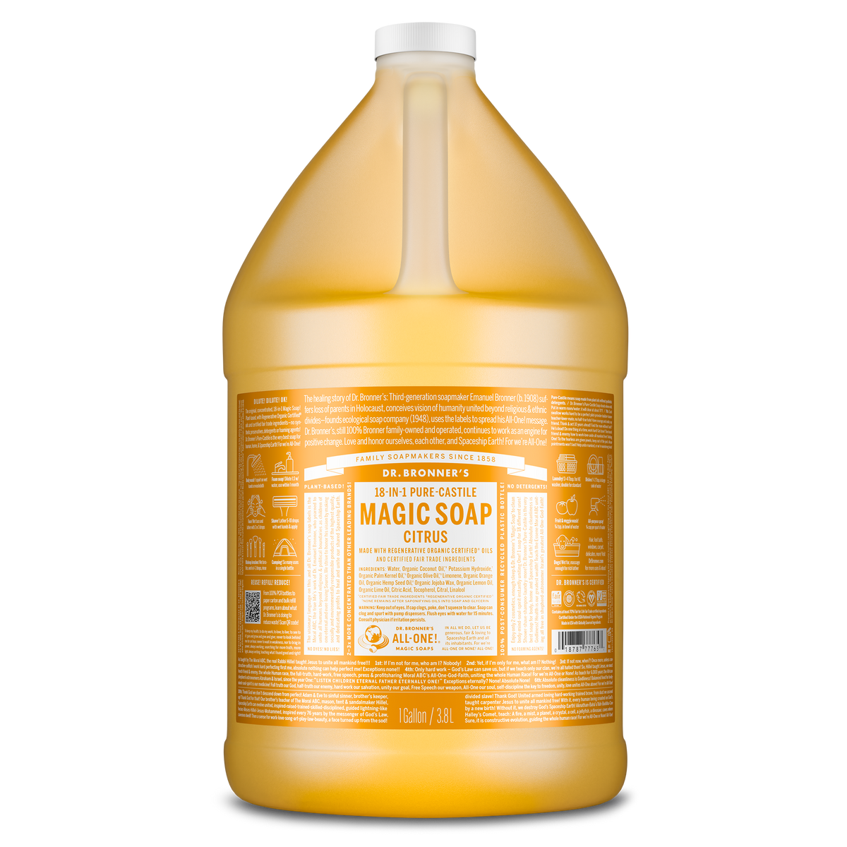 PURE-CASTILE LIQUID SOAP Citrus [1 Gallon]