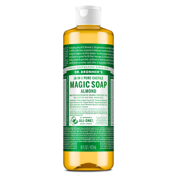 PURE-CASTILE LIQUID SOAP Almond [16 oz]