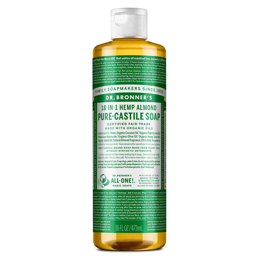 PURE-CASTILE LIQUID SOAP Almond [16 oz]