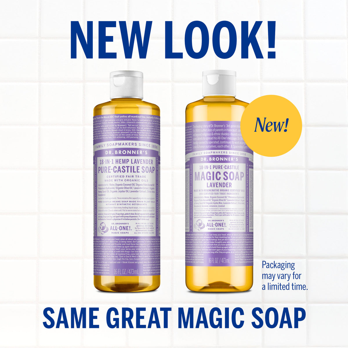 PURE-CASTILE LIQUID SOAP Lavender [16 oz]