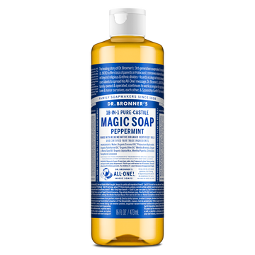 PURE-CASTILE LIQUID SOAP Peppermint [16 oz]