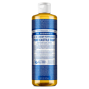 PURE-CASTILE LIQUID SOAP Peppermint [16 oz]