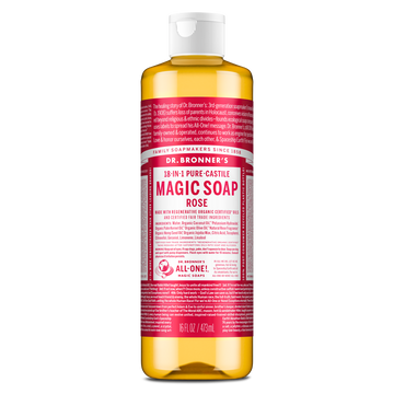 PURE-CASTILE LIQUID SOAP Rose [16 oz]