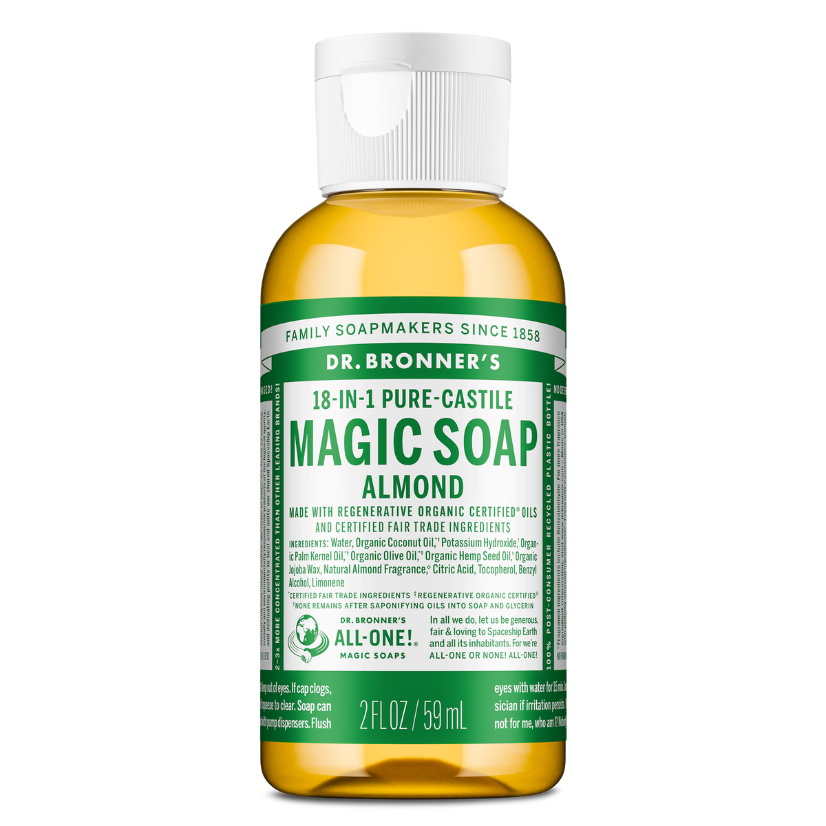 PURE-CASTILE LIQUID SOAP Almond [2 oz]