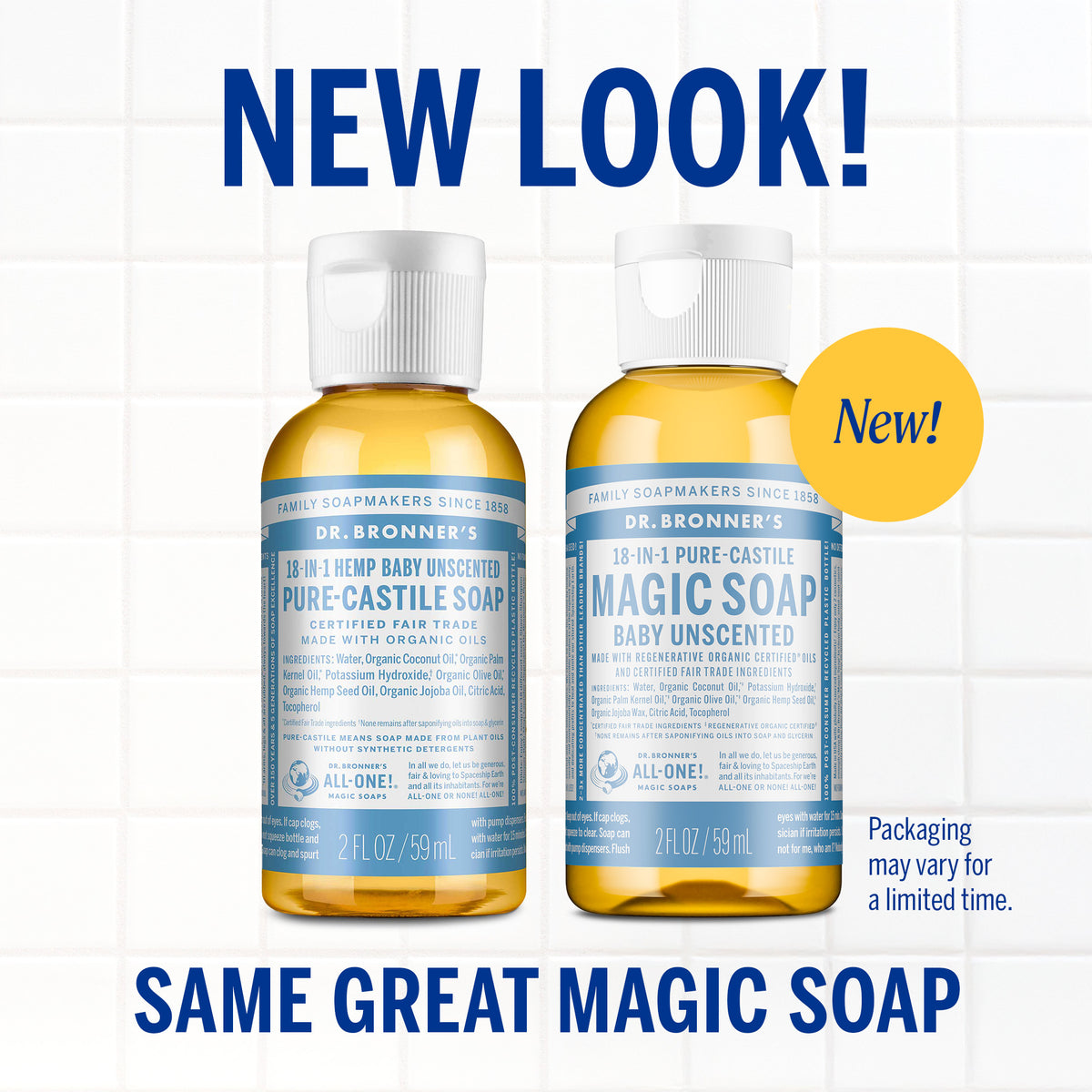 PURE-CASTILE LIQUID SOAP Unscented [2 oz]