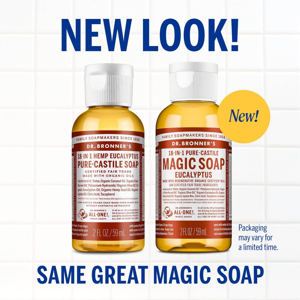 PURE-CASTILE LIQUID SOAP Eucalyptus [2 oz]