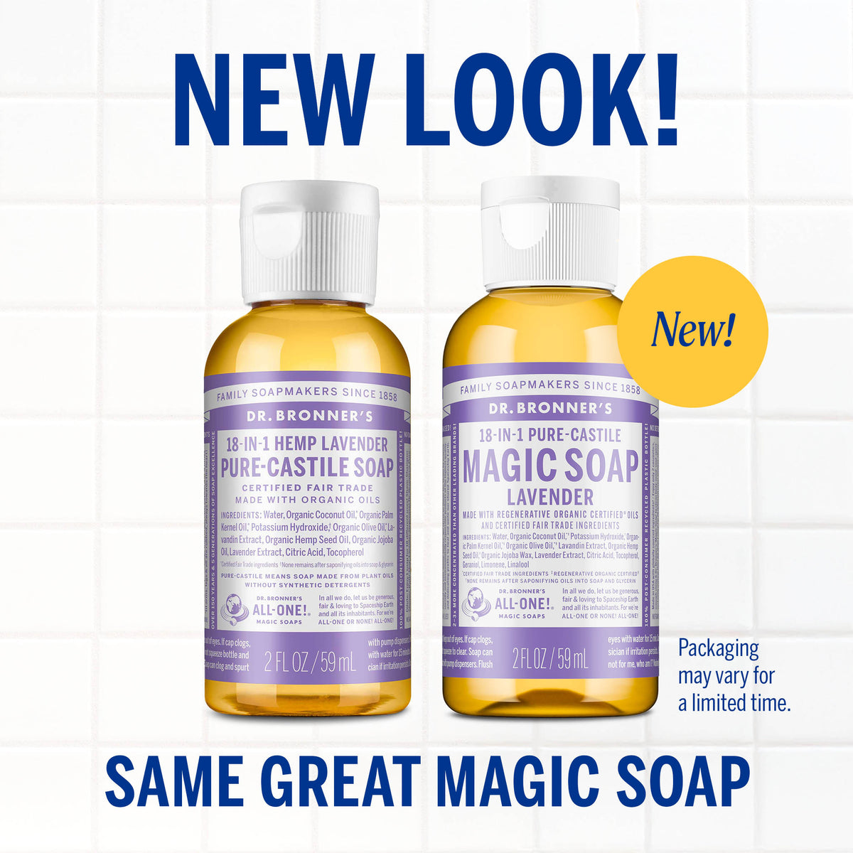 PURE-CASTILE LIQUID SOAP LAVENDER [2 oz]