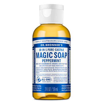 PURE-CASTILE LIQUID SOAP Peppermint [2 oz]