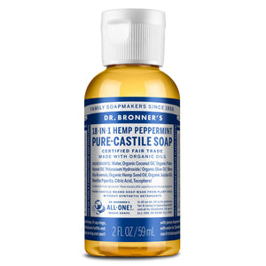 PURE-CASTILE LIQUID SOAP Peppermint [2 oz]