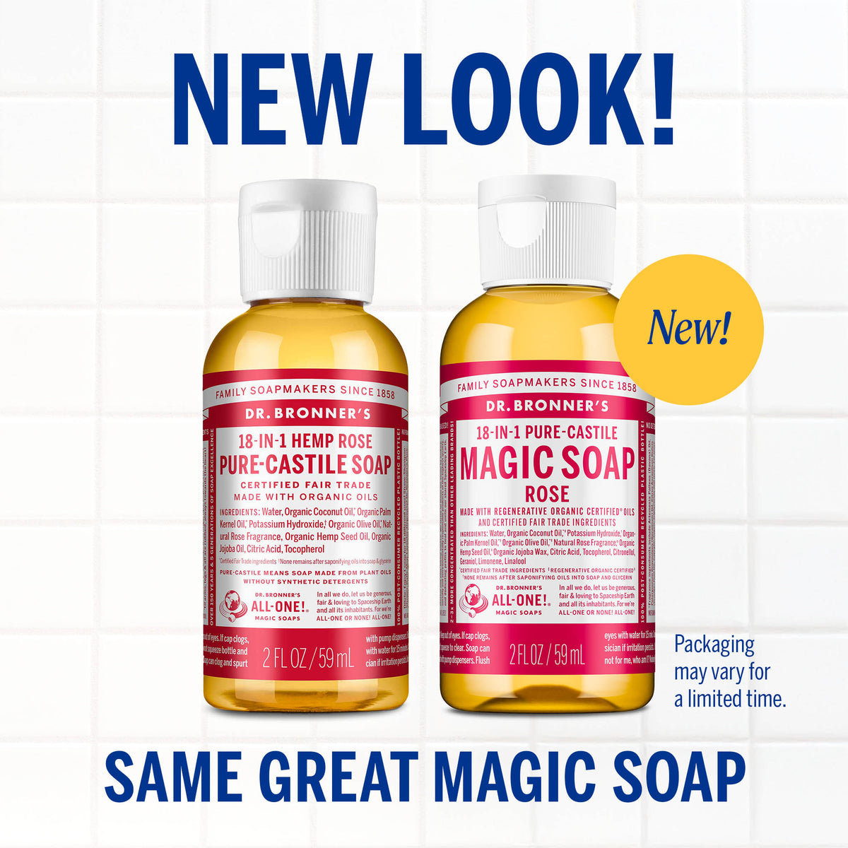 PURE-CASTILE LIQUID SOAP Rose [2 oz]