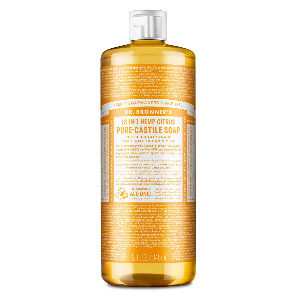 PURE-CASTILE LIQUID SOAP Citrus [32 oz]