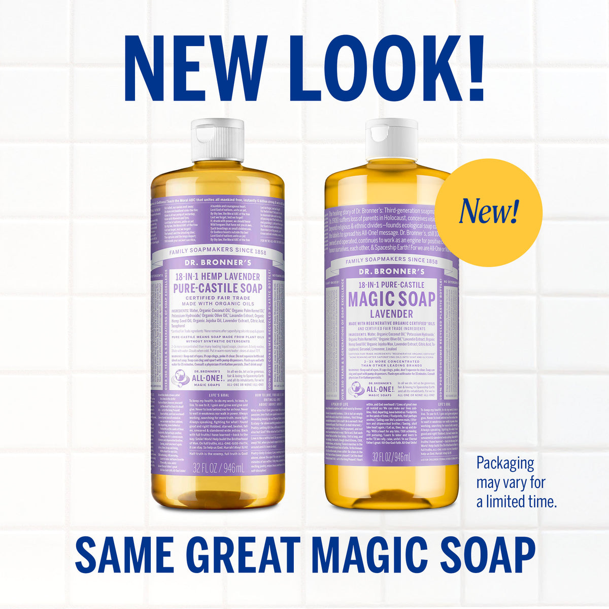 PURE-CASTILE LIQUID SOAP LAVENDER [32 oz]