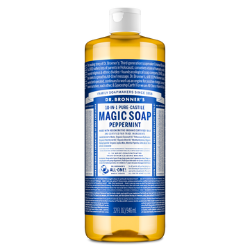 PURE-CASTILE LIQUID SOAP Peppermint [32 oz]