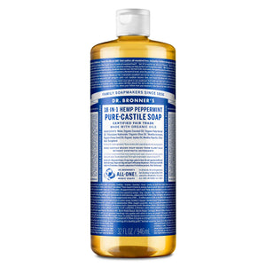 PURE-CASTILE LIQUID SOAP Peppermint [32 oz]