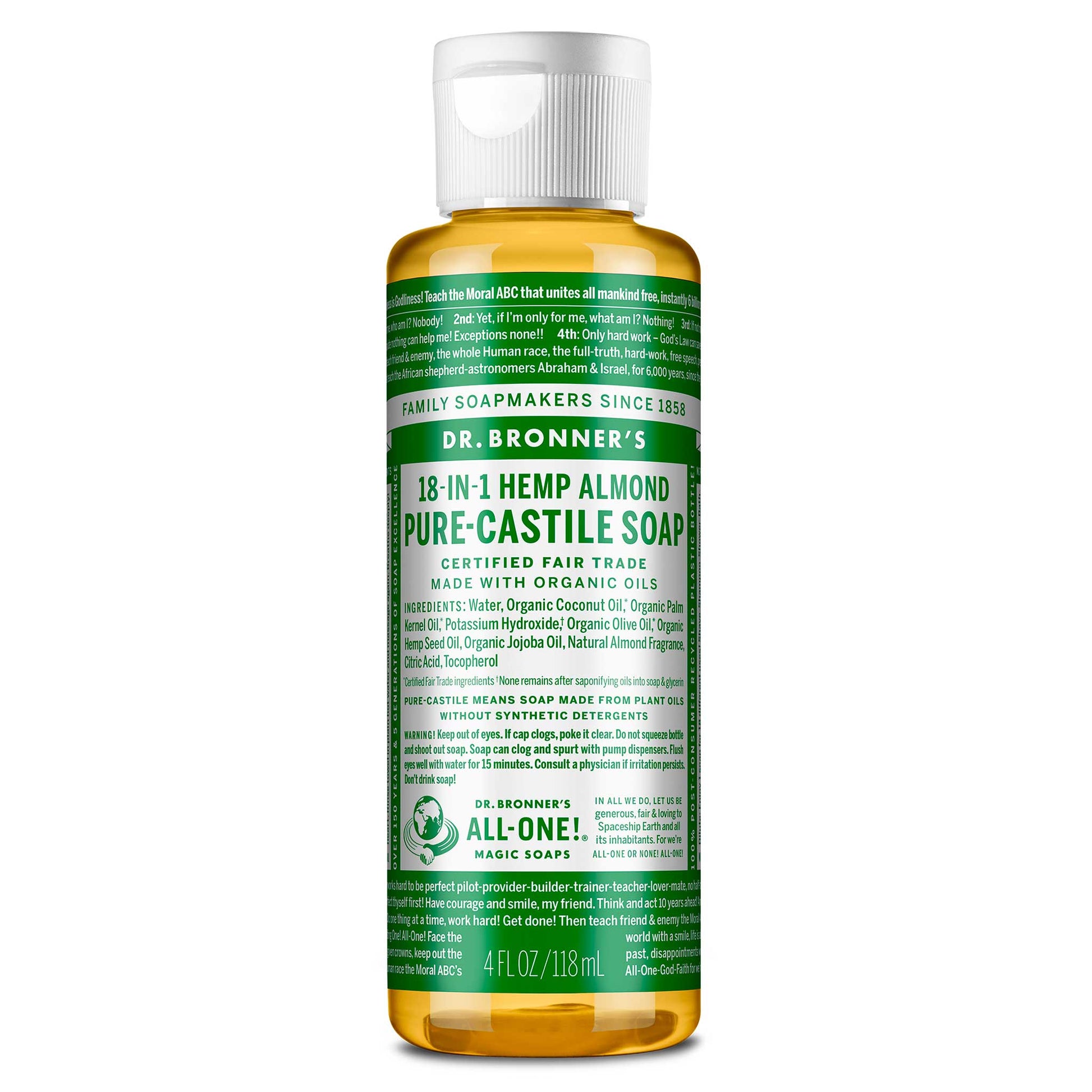 PURE-CASTILE LIQUID SOAP Almond [4 oz]