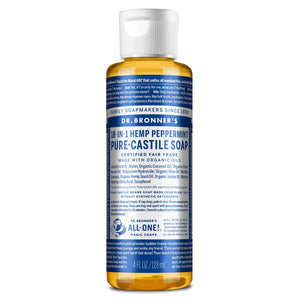 PURE-CASTILE LIQUID SOAP Peppermint [4 oz]