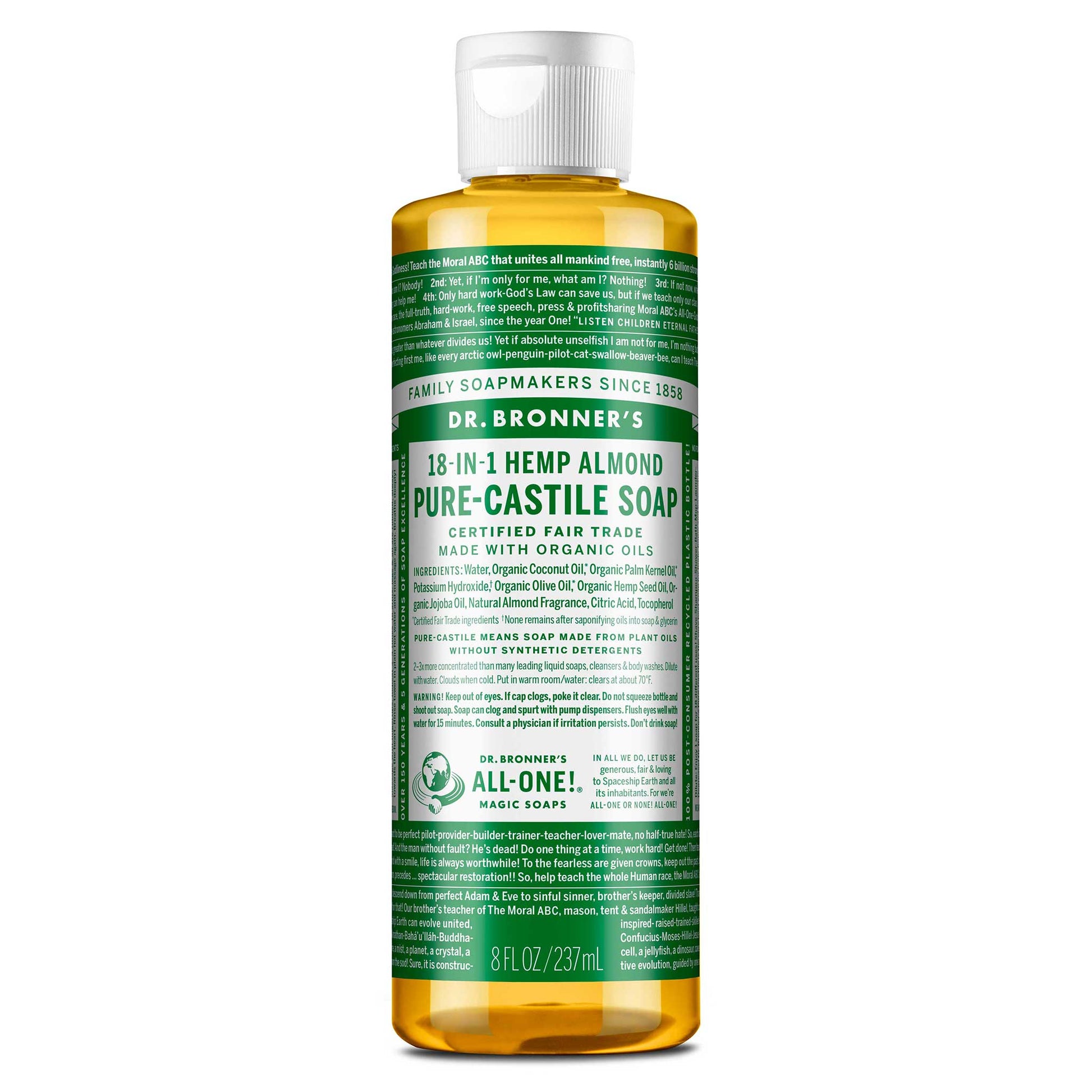 PURE-CASTILE LIQUID SOAP Almond [8 oz]