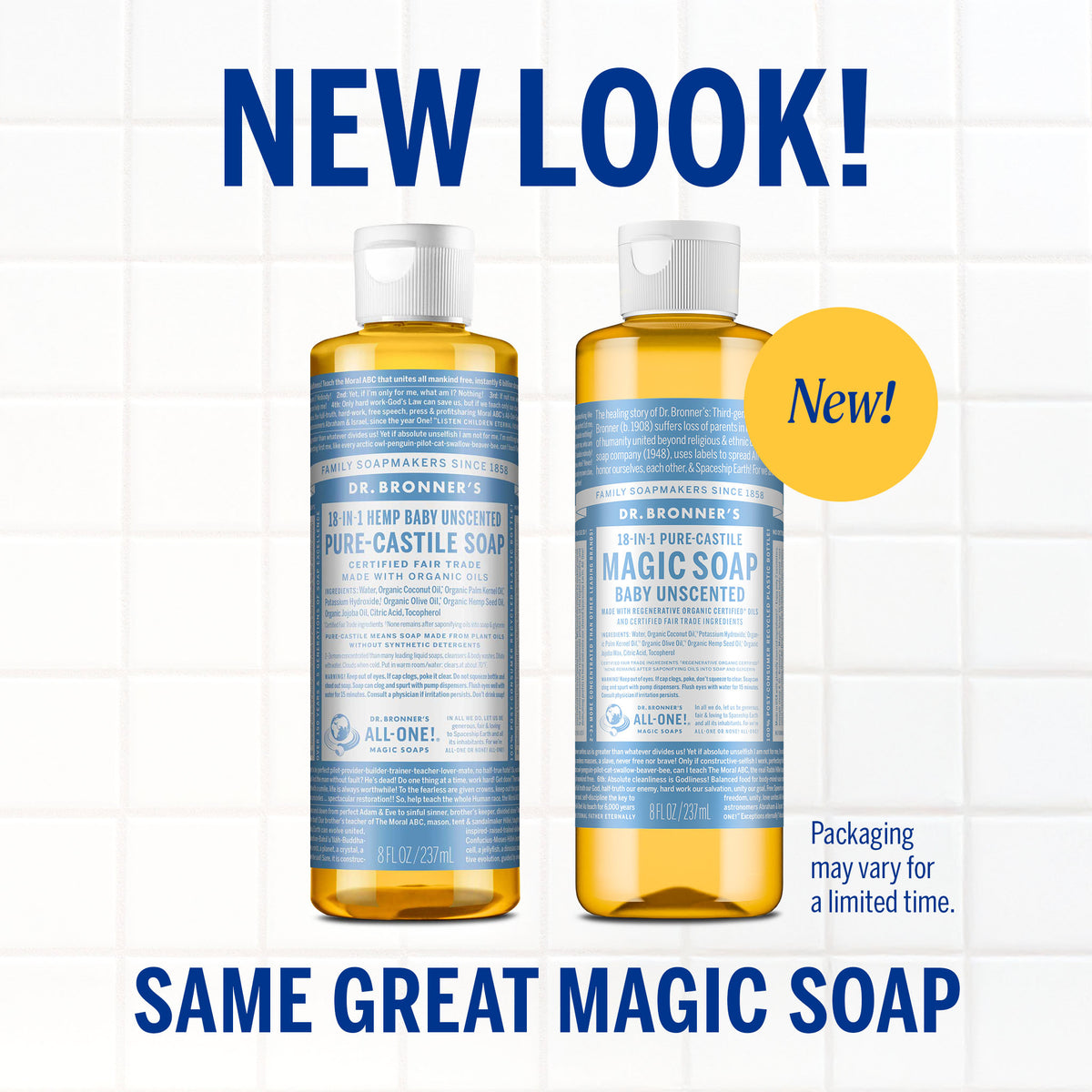 PURE-CASTILE LIQUID SOAP Unscented [8 oz]