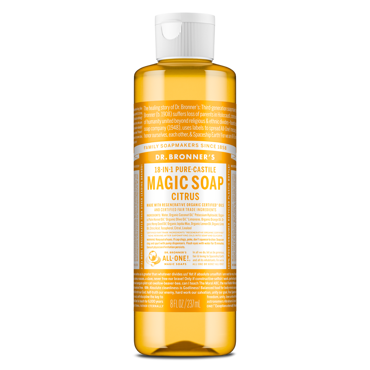 PURE-CASTILE LIQUID SOAP Citrus [8 oz]