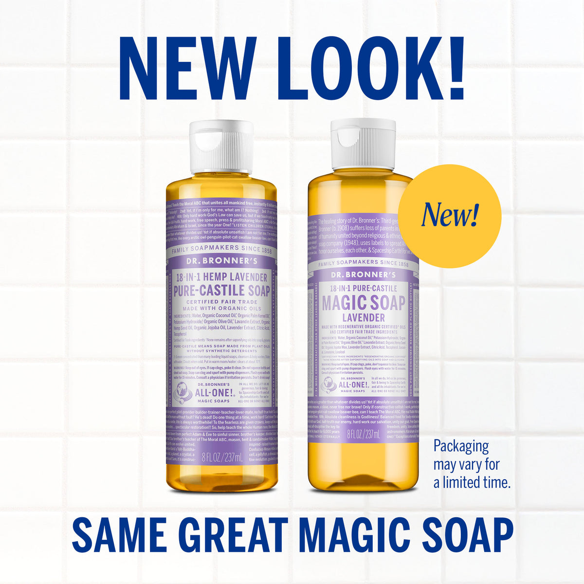 PURE-CASTILE LIQUID SOAP Lavender [8 oz]