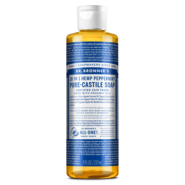 PURE-CASTILE LIQUID SOAP Peppermint [8 oz]