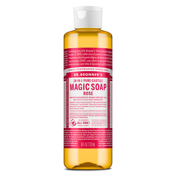 PURE-CASTILE LIQUID SOAP Rose [8 oz]