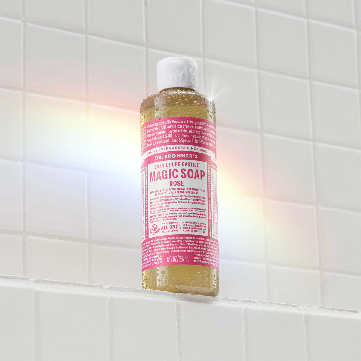 PURE-CASTILE LIQUID SOAP Rose [8 oz]