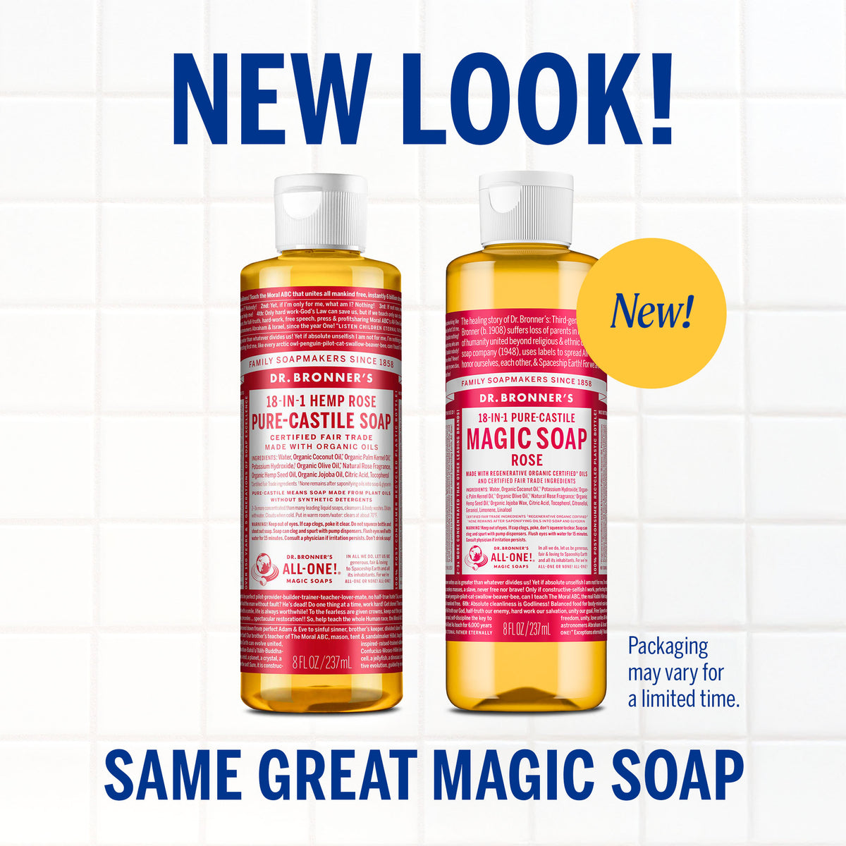 PURE-CASTILE LIQUID SOAP Rose [8 oz]